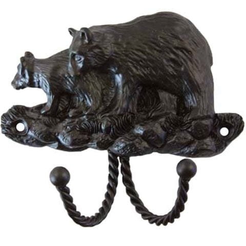 Decorative Hook-Black Bear Western Log Home Supply