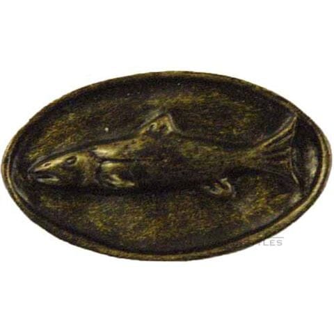 Fish Mount Knob - Bronzed Black Western Log Home Supply