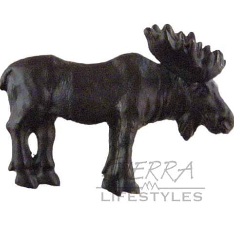 Realistic Moose Pull - Black Western Log Home Supply